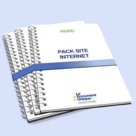 Pack de documents obligatoires rgpd pour les sites internet